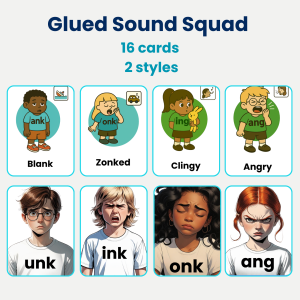 Glued Sound Squad Cards (Style 1 and 2)