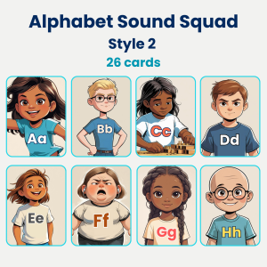 Alphabet Sound Squad Cards (Style 2)